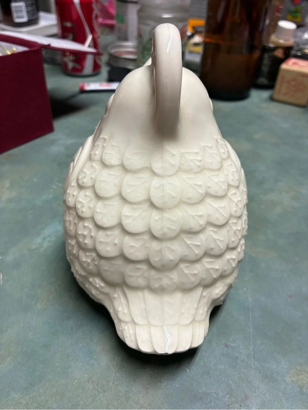 Cream Ceramic quail Bird Unbranded